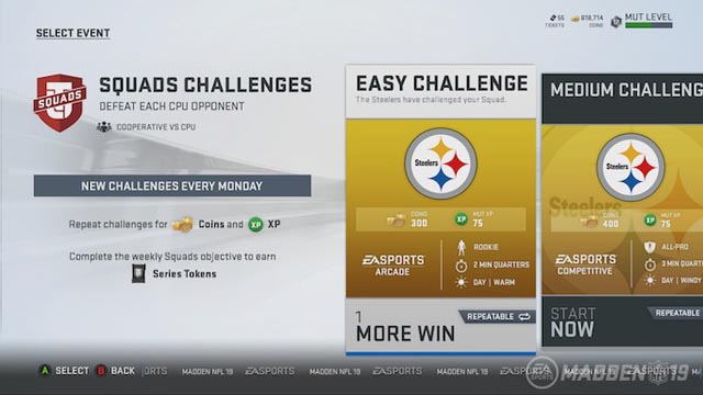 MUT Squad Challenges